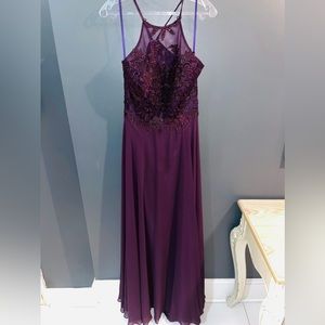 size 14 plum prom dress